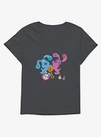 Blue's Clues Playful Group Girls T-Shirt Plus