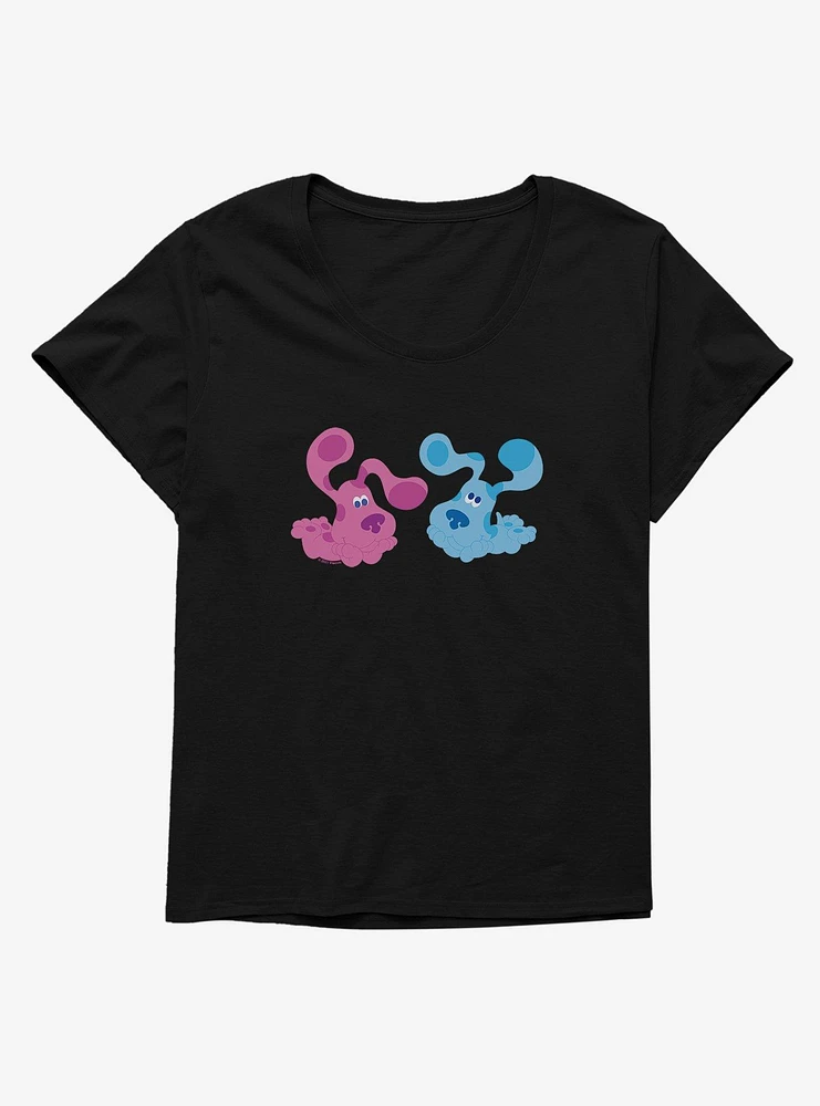 Blue's Clues Playful Magenta And Blue Girls T-Shirt Plus