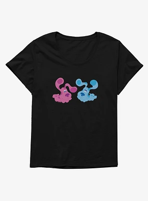 Blue's Clues Playful Magenta And Blue Girls T-Shirt Plus