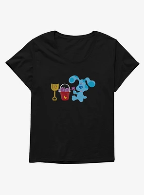 Blue's Clues Shovel And Pail Flower Picking Girls T-Shirt Plus