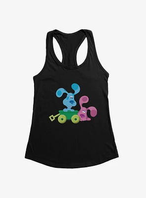 Blue's Clues Magenta And Blue Wagon Ride Girls Tank