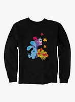 Blue's Clues Mailbox And Blue Autumn Leaves Sweatshirt