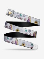 Disney Tangled Rapunzel Castle With Pascual Floral Youth Seatbelt Belt