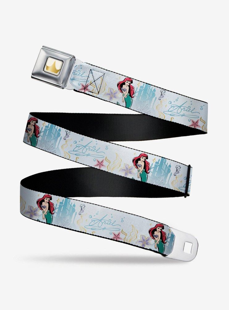 Boxlunch Disney The Little Mermaid Ariel Castle Youth Seatbelt Belt