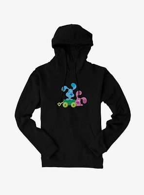 Blue's Clues Magenta And Blue Wagon Ride Hoodie