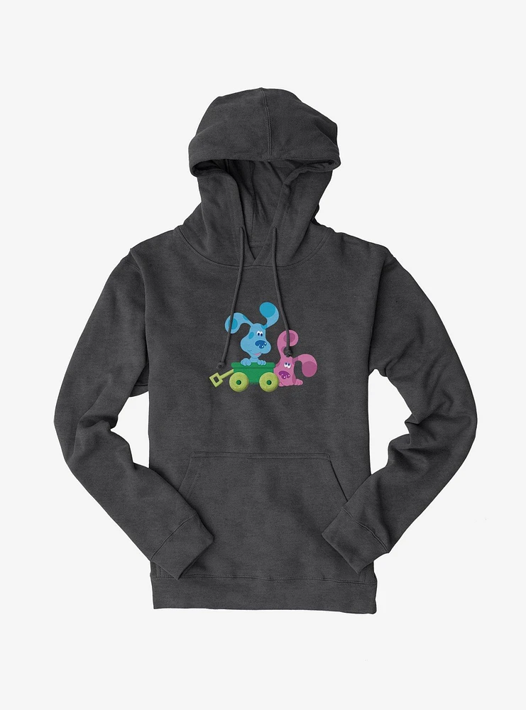 Blue's Clues Magenta And Blue Wagon Ride Hoodie