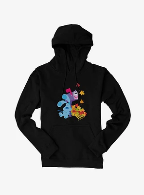Blue's Clues Mailbox And Blue Autumn Leaves Hoodie