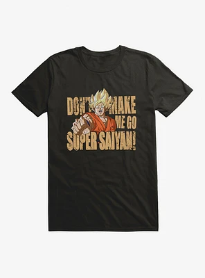 Dragon Ball Super Don't Make Me Go Saiyan Extra Soft T-Shirt
