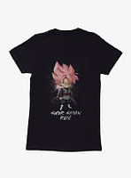 Dragon Ball Super Saiyan Ros?oku Black Chibi Extra Soft Girls T-Shirt