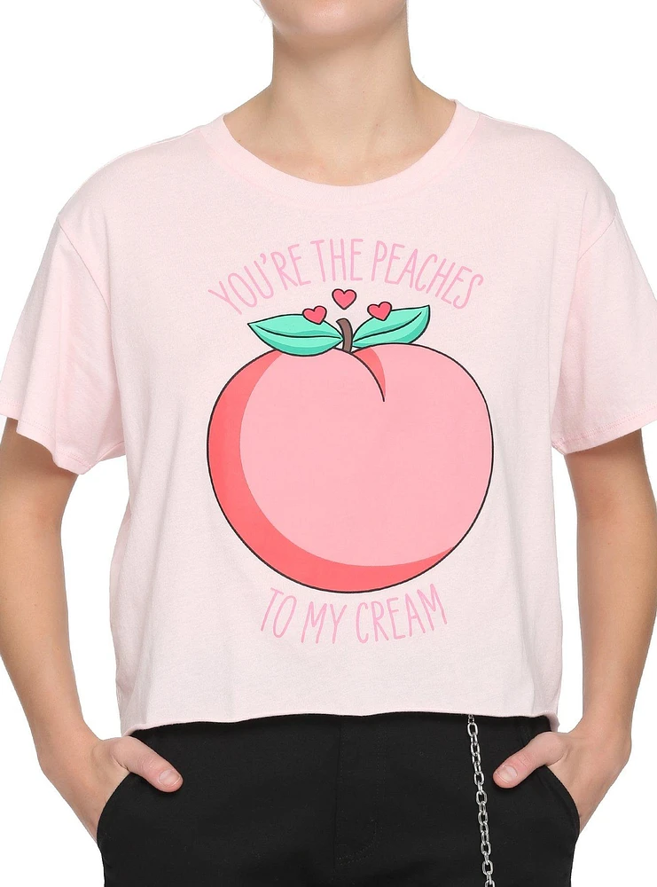Peaches & Cream Girls Crop T-Shirt