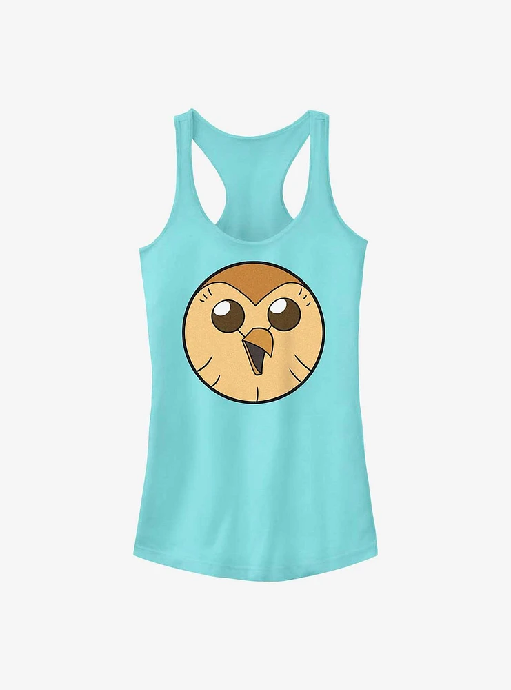 Disney The Owl House Solid Hooty Face Girls Tank