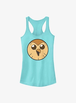 Disney The Owl House Solid Hooty Face Girls Tank