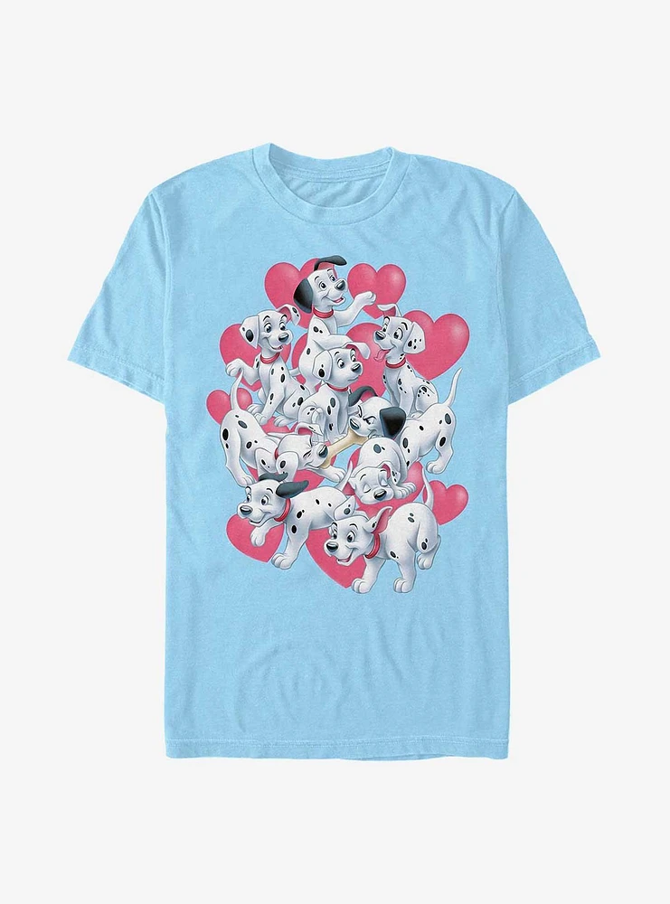 Disney 101 Dalmatians Valentine Hearts T-Shirt