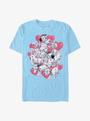 Disney 101 Dalmatians Valentine Hearts T-Shirt