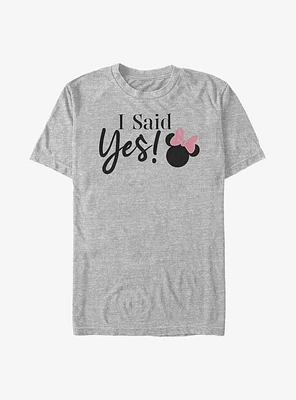 Disney Minnie Mouse I Said Yes T-Shirt