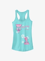 Disney Alice Wonderland Cheshire Split Girls Tank