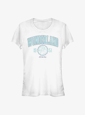 Disney Alice Wonderland College Girls T-Shirt