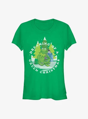 Disney The Muppets Dreaming Of Green Christmas Girls T-Shirt