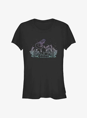 Disney Alice Wonderland Gradient Rabbit Girls T-Shirt