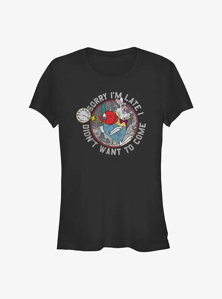 Disney Alice Wonderland Late Rabbit Girls T-Shirt