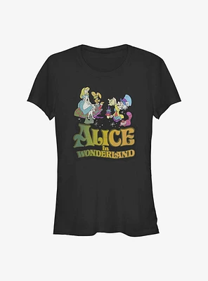 Disney Alice Wonderland Trippy Girls T-Shirt