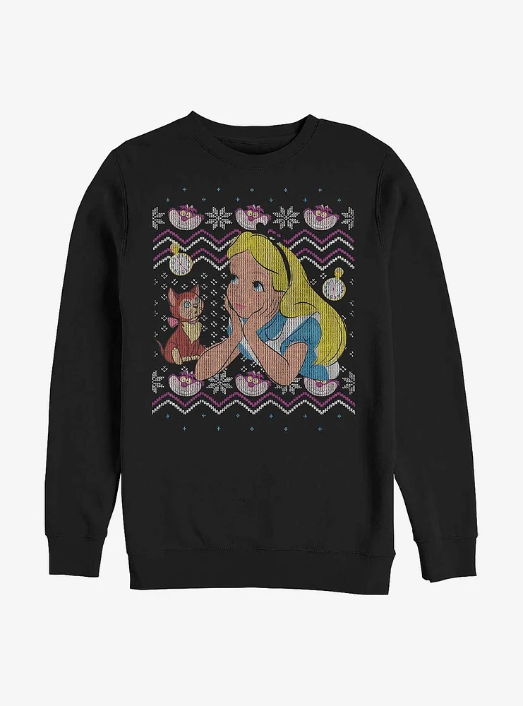Disney Alice Wonderland Ugly Sweater Sweatshirt