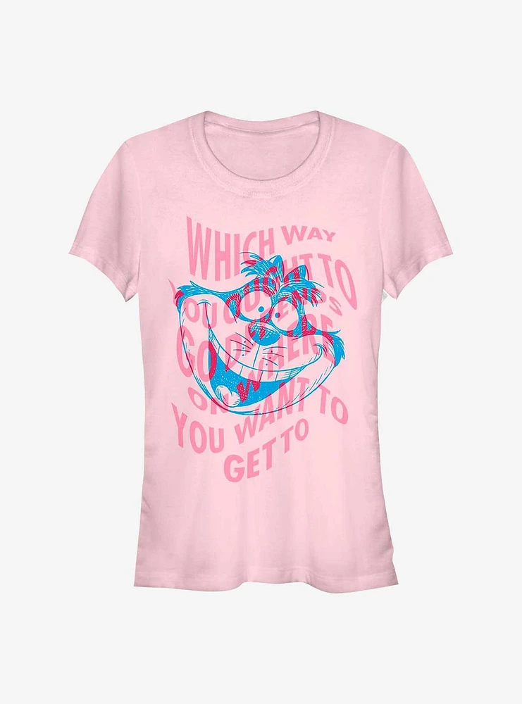 Disney Alice In Wonderland Which Way You Ought To Go Girls T-Shirt