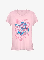 Disney Alice In Wonderland Which Way You Ought To Go Girls T-Shirt