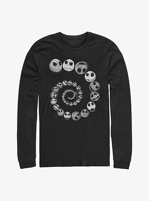 Disney The Nightmare Before Christmas Jack Emotions Spiral Long-Sleeve T-Shirt