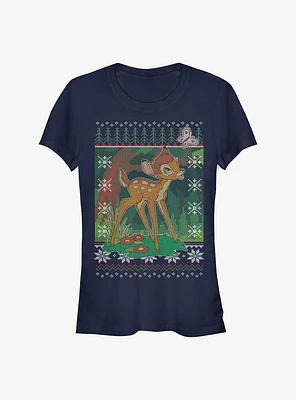 Disney Bambi Fair Isle Pattern Girls T-Shirt