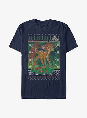 Disney Bambi Fair Isle Pattern T-Shirt