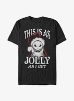 Disney The Nightmare Before Christmas This Is As Jolly I Get Santa Jack T-Shirt