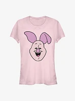 Disney Winnie The Pooh Big Face Piglet Girls T-Shirt