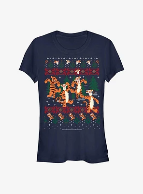 Disney Winnie The Pooh Tigger Woods Christmas Girls T-Shirt