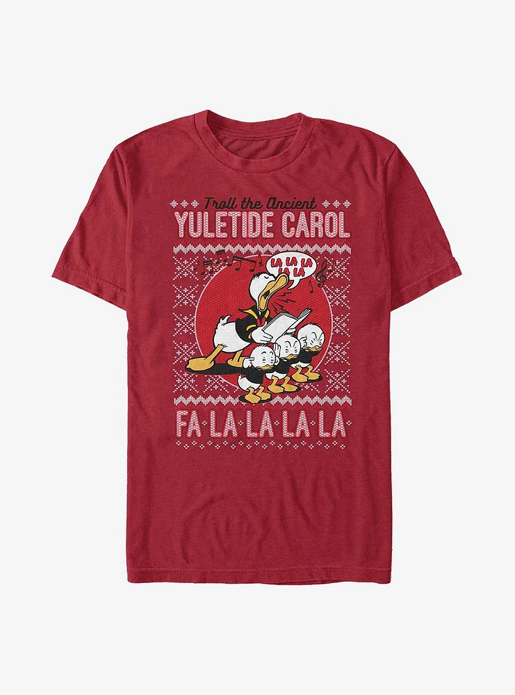 Disney Duck Tale Yuletide Donald Fa La T-Shirt