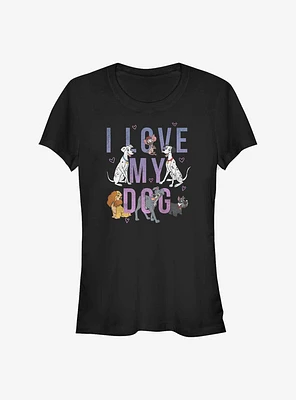 Disney I Love My Dog Girls T-Shirt