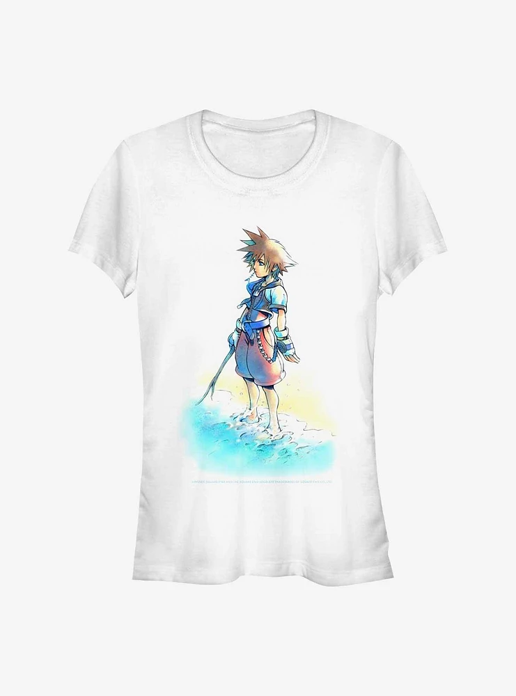 Disney Kingdom Hearts Beach Sora Girls T-Shirt