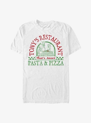 Disney Lady And The Tramp Tony's Restaurant Pasta & Pizza T-Shirt