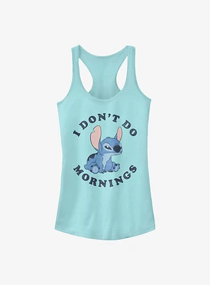 Disney Lilo And Stitch I Dont Do Mornings Girls Tank