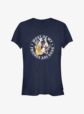 Disney Most Of My Friends Are Dogs Girls T-Shirt
