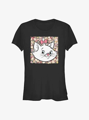 Disney The Aristocats Boxed Floral Marie Girls T-Shirt