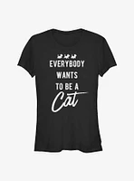 Disney The Aristocats Everbody Wants To Be A Cat Girls T-Shirt