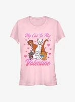 Disney The Aristocats My Cat Is My Valentine Girls T-Shirt