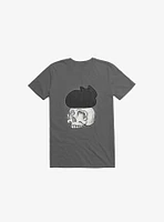 Cat Skull Asphalt Grey T-Shirt