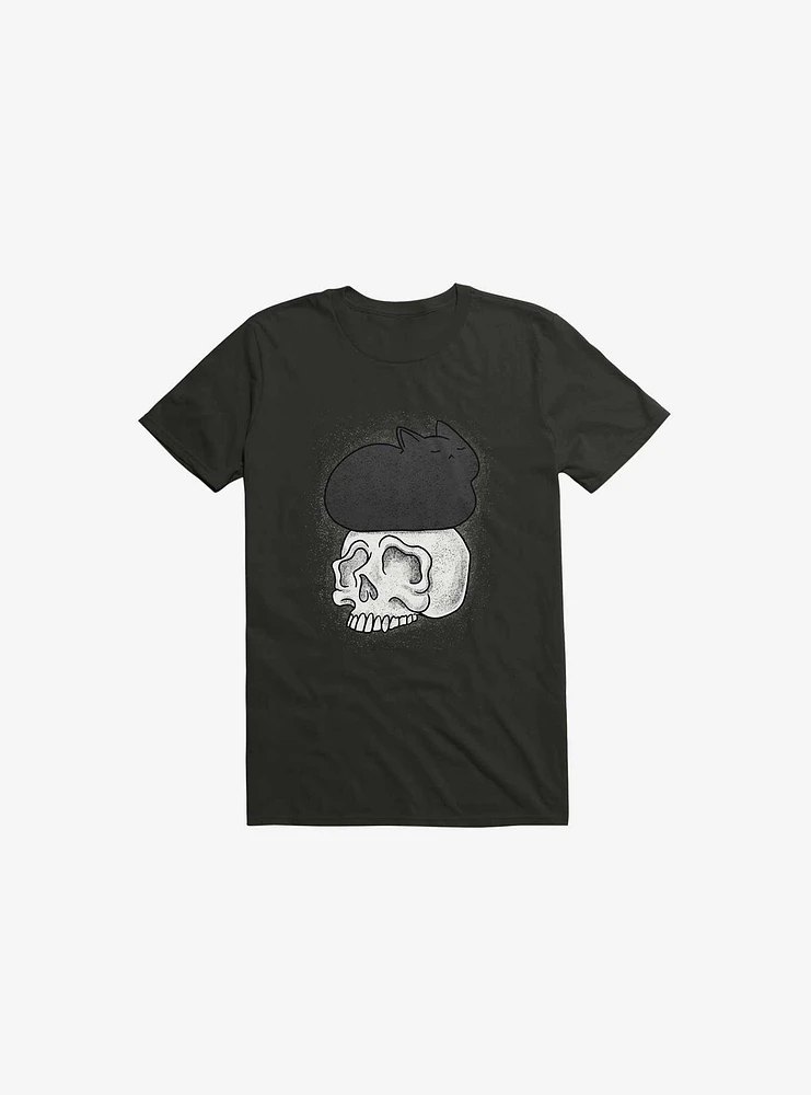 Cat Skull Black T-Shirt