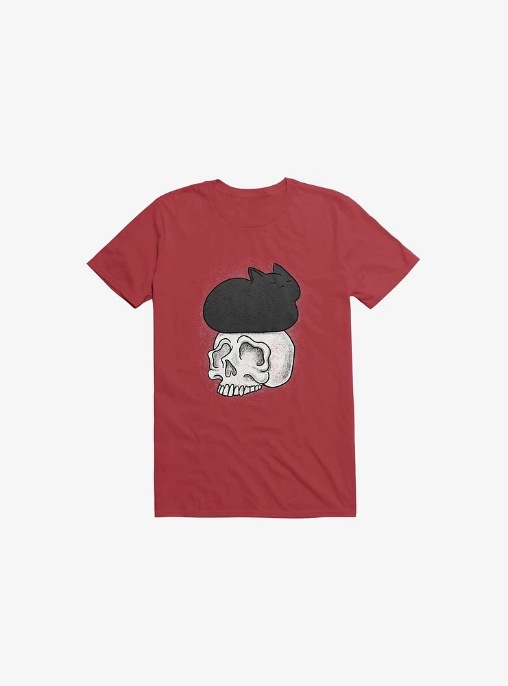 Cat Skull Red T-Shirt