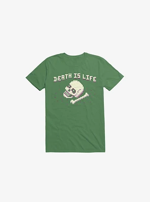 Death Is Life Skull Kelly Green T-Shirt