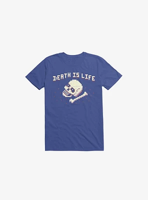 Death Is Life Skull Royal Blue T-Shirt