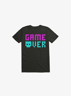 Game Over Skull Black T-Shirt
