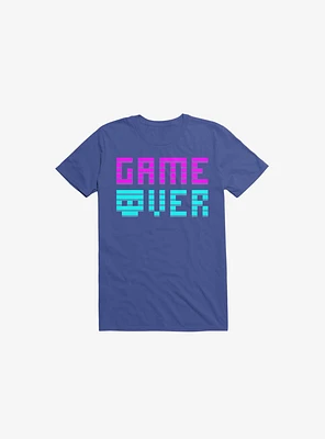 Game Over Skull Royal Blue T-Shirt